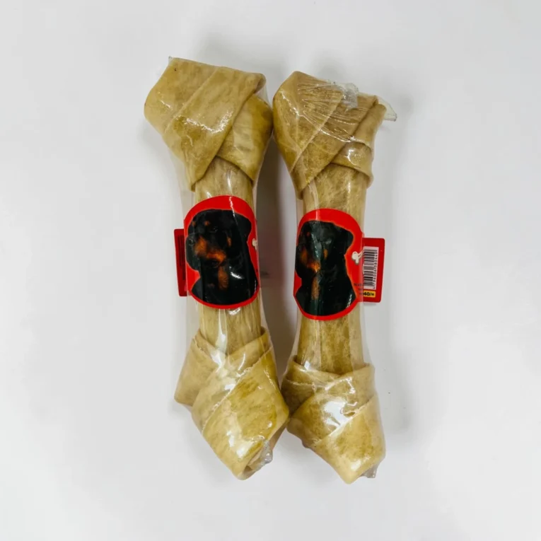 Natural raw hide bone chew treat