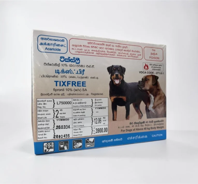 TixFree Spot-On Fipronil treatment for dogs over 40kg