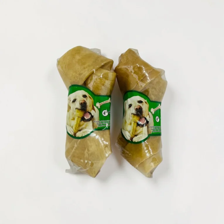Natural raw hide bone chew treat