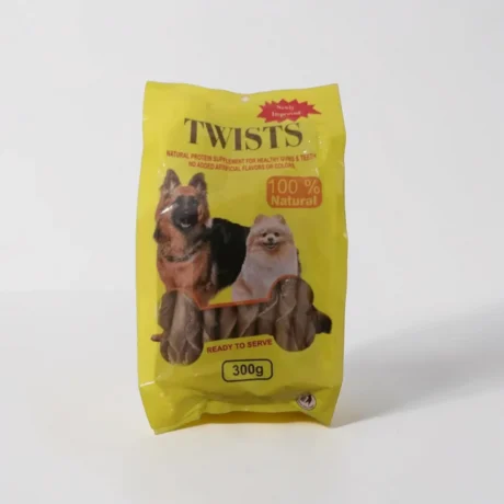 Natural Rawhide Twist Chews